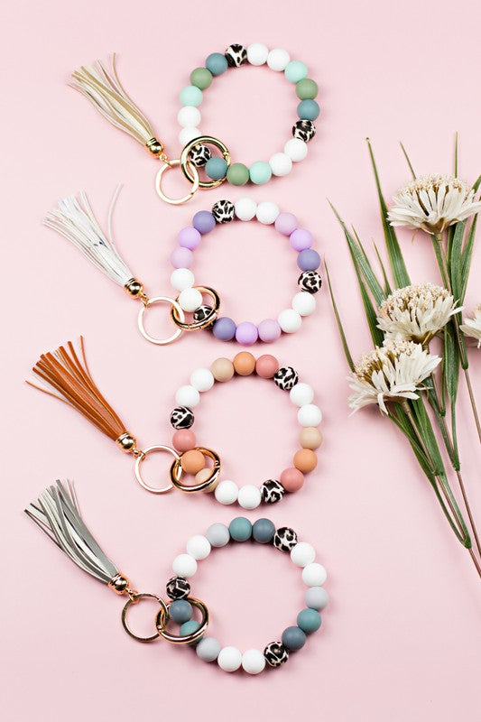 Silicone Monochromatic Key Ring Bracelet Shop Style & More | Fresh Looks, Everyday Deals & Free Shipping