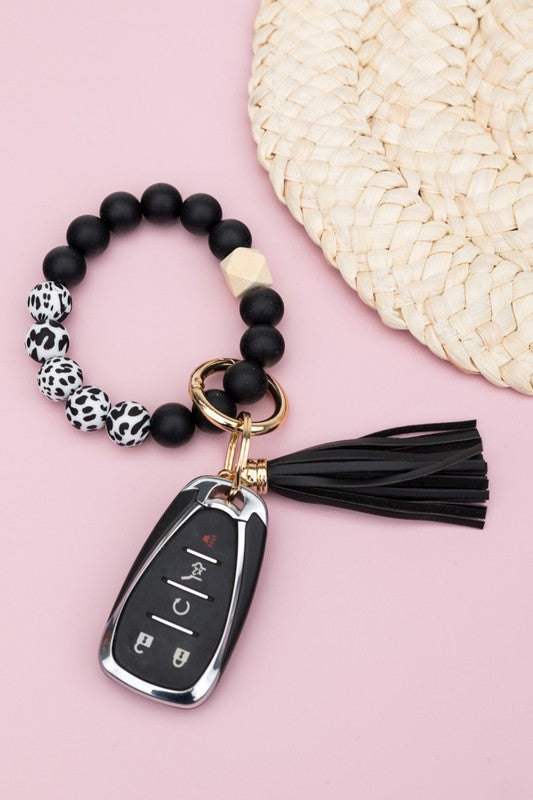 Silicone Color Block Print Key Ring Bracelet Shop Style & More | Fresh Looks, Everyday Deals & Free Shipping