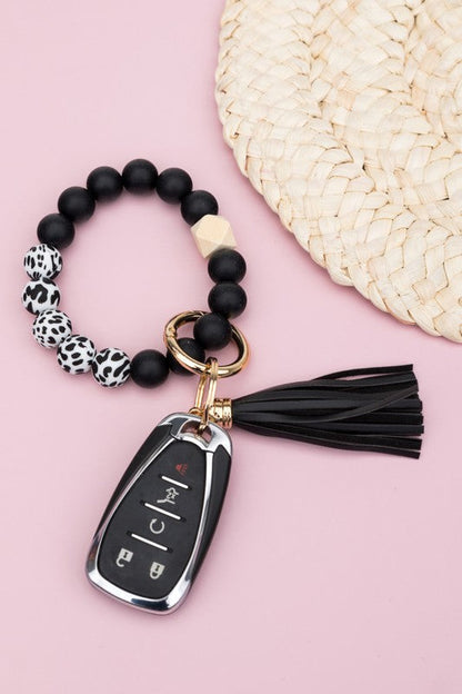 Silicone Color Block Print Key Ring Bracelet Shop Style & More | Fresh Looks, Everyday Deals & Free Shipping