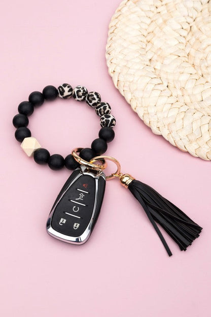 Silicone Color Block Print Key Ring Bracelet Shop Style & More | Fresh Looks, Everyday Deals & Free Shipping