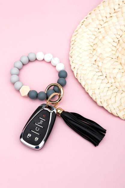 Silicone Color Block Key Ring Bracelet Shop Style & More | Fresh Looks, Everyday Deals & Free Shipping