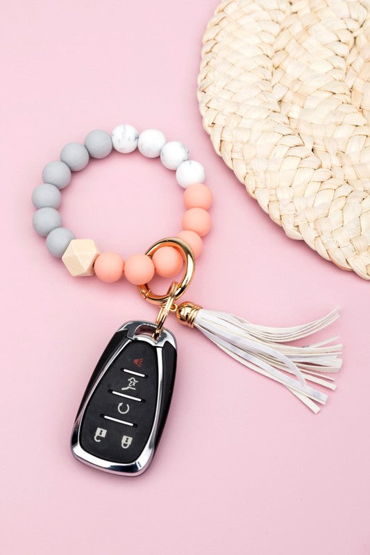 Silicone Color Block Key Ring Bracelet Shop Style & More | Fresh Looks, Everyday Deals & Free Shipping