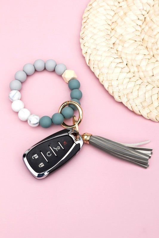 Silicone Color Block Key Ring Bracelet Shop Style & More | Fresh Looks, Everyday Deals & Free Shipping