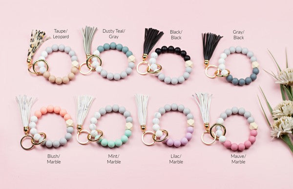 Silicone Color Block Key Ring Bracelet Shop Style & More | Fresh Looks, Everyday Deals & Free Shipping