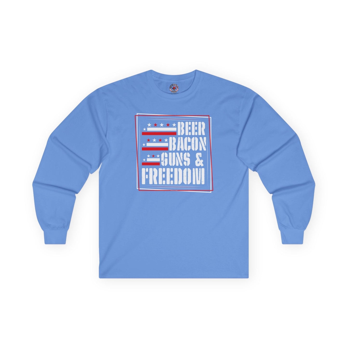 Beer Bacon Guns and Freedom Long Sleeve Tee The Devil's Pickle