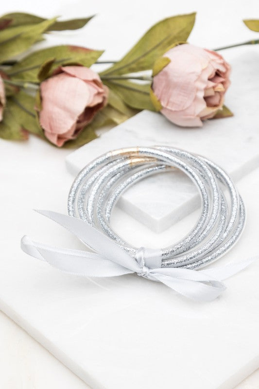 Glitter Jelly Bangle Bracelets Shop Style & More | Fresh Looks, Everyday Deals & Free Shipping