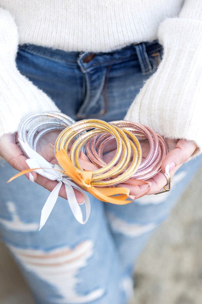 Glitter Jelly Bangle Bracelets Shop Style & More | Fresh Looks, Everyday Deals & Free Shipping