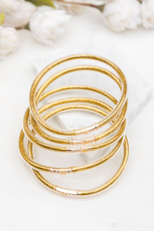Glitter Jelly Bangle Bracelets Shop Style & More | Fresh Looks, Everyday Deals & Free Shipping