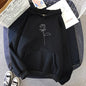 Candy Black Rose Print Sport Hoodie See size chart under “more details” The Fashion Celestial