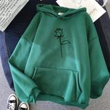 Candy Black Rose Print Sport Hoodie See size chart under “more details” The Fashion Celestial