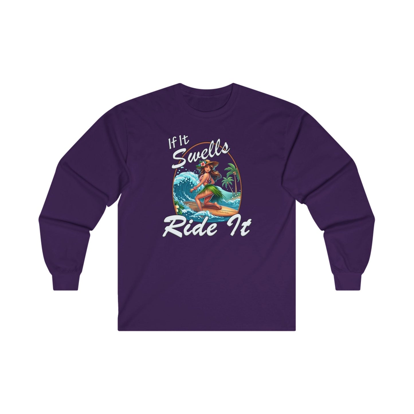 If It Swells Ride It Long Sleeve Tee The Devil's Pickle