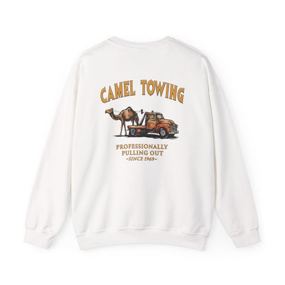 Camel Towing Back Crewneck Sweatshirt The Devil's Pickle