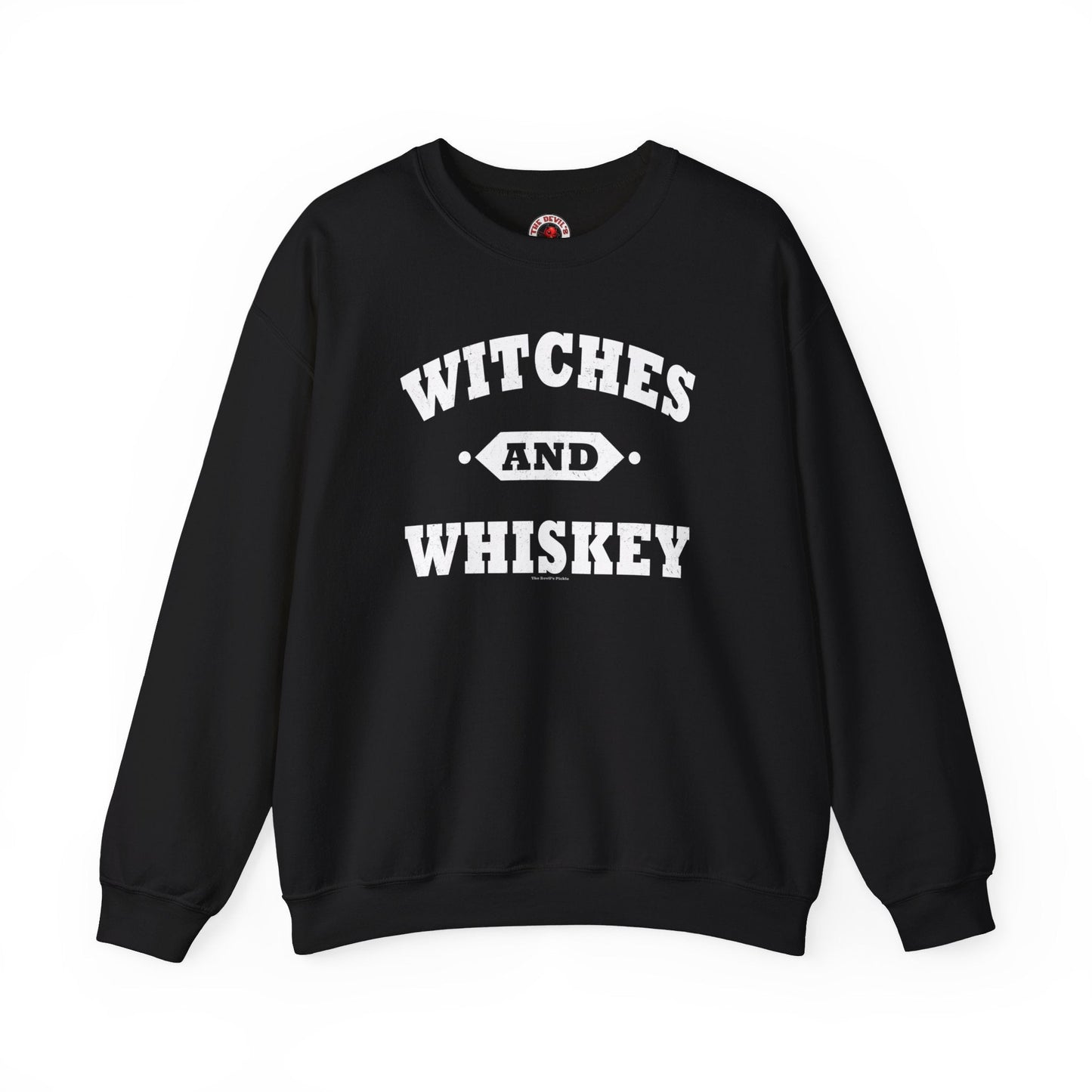 Witches and Whiskey Crewneck Sweatshirt The Devil's Pickle