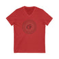 Unisex Jersey Short Sleeve V-Neck Tee Gray word puns Grayceful LLC
