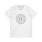 Unisex Jersey Short Sleeve V-Neck Tee Gray word puns Grayceful LLC