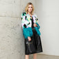 Faux Fur Two-tone Fur Stitching Plush Fur Coat See size chart under “more details” The Fashion Celestial