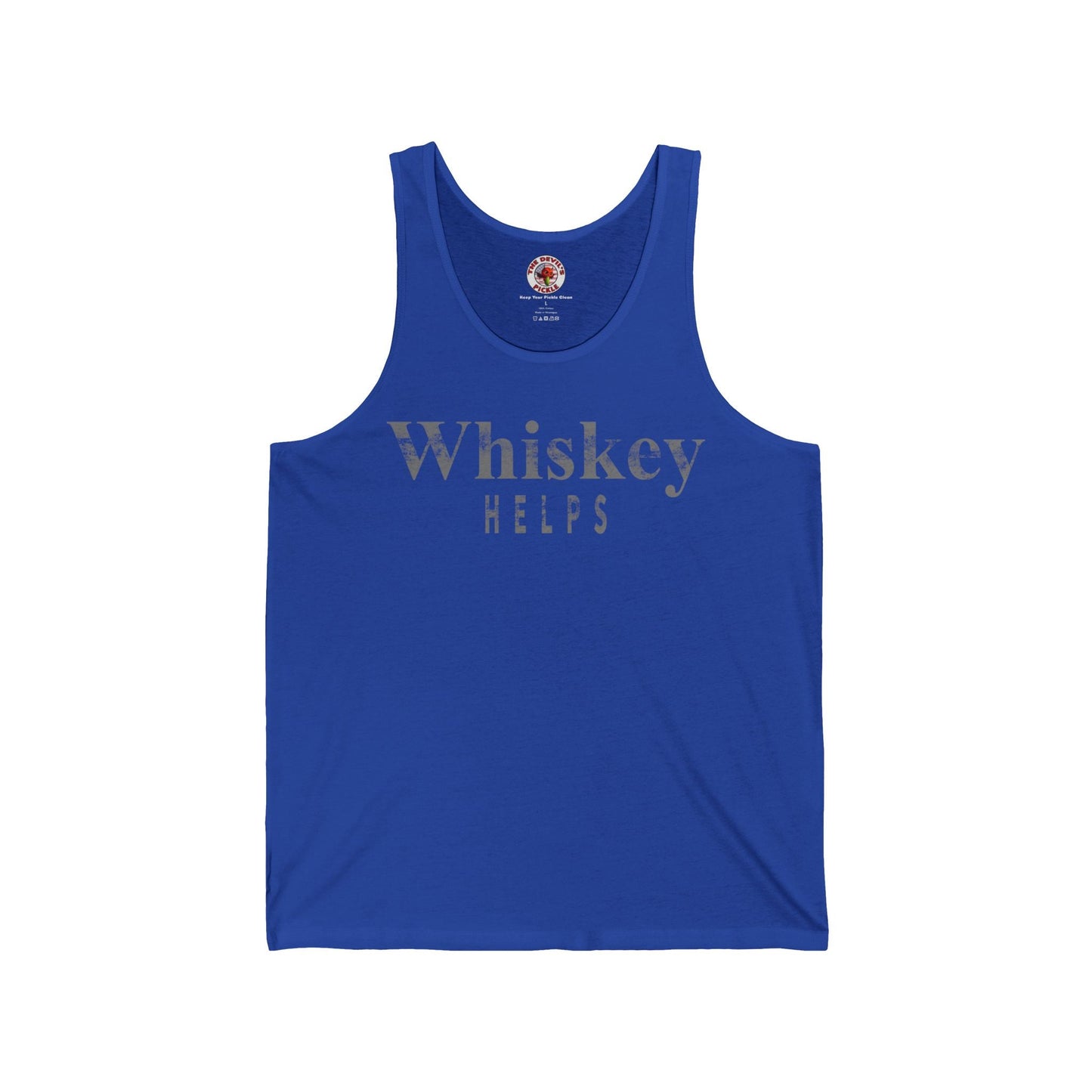 Whiskey Helps Tank Top The Devil's Pickle