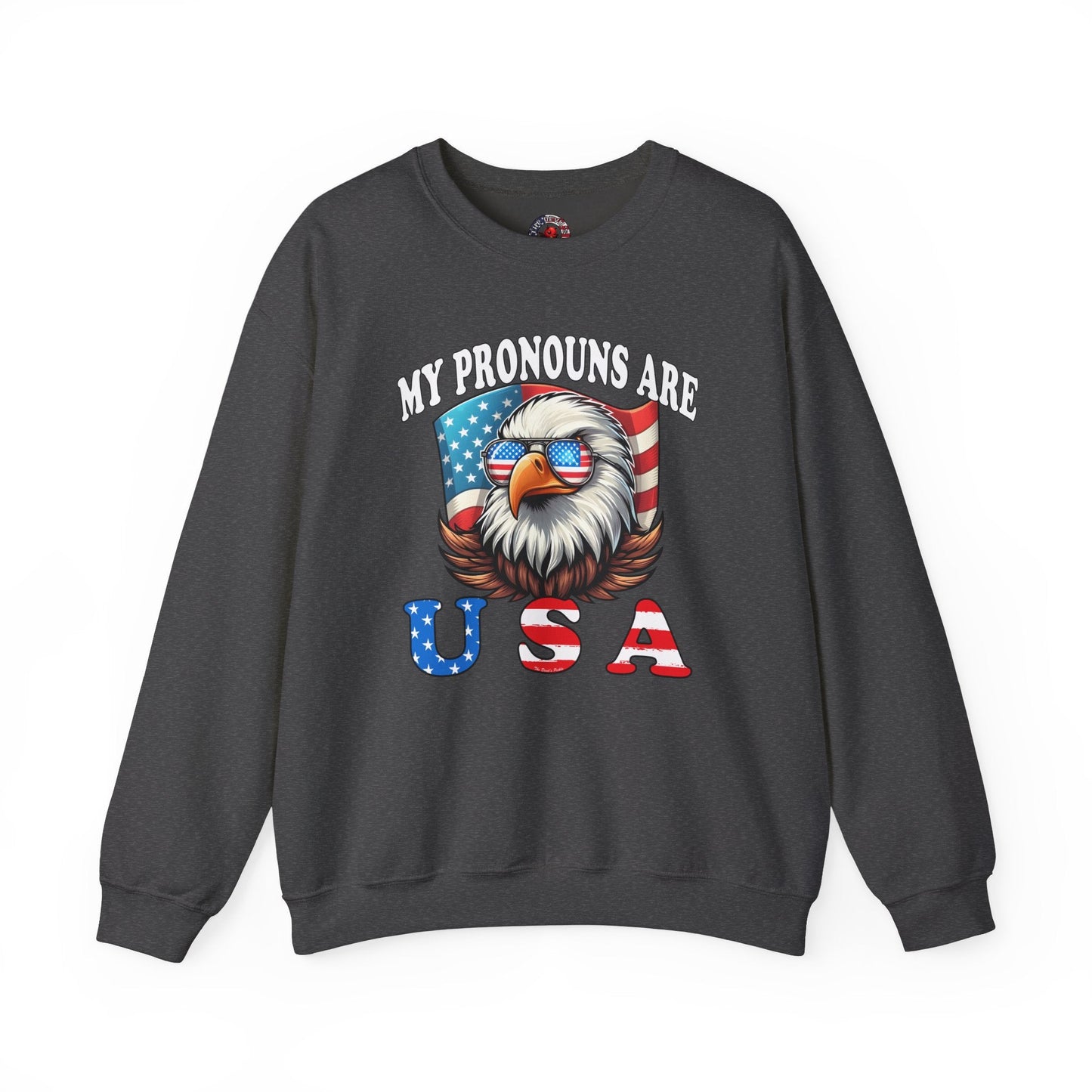 My Pronouns Are U.S.A Crewneck Sweatshirt The Devil's Pickle