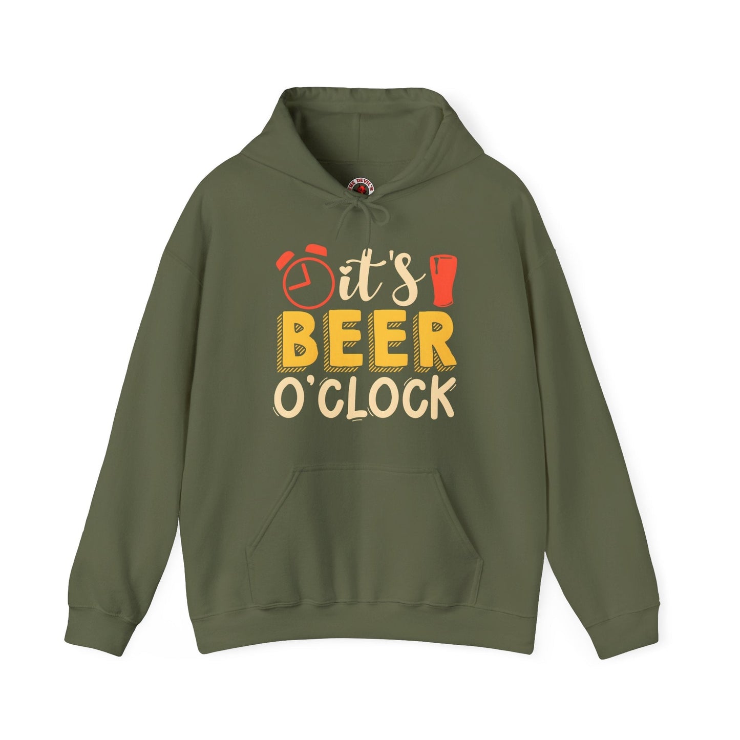 It's Beer O'clock Hooded Sweatshirt The Devil's Pickle
