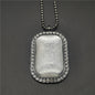 Vintage Photo Memory Rectangular Photo Frame Pendant