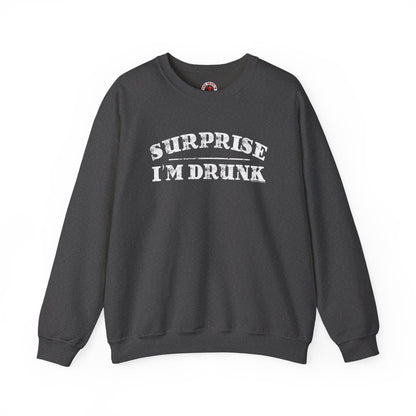 Surprise I'm Drunk Crewneck Sweatshirt The Devil's Pickle