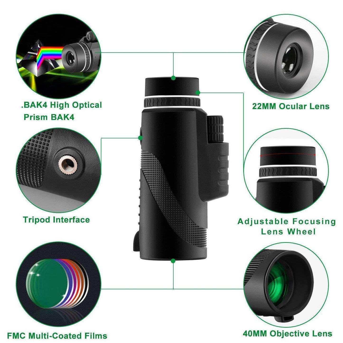 Handheld monocular telescope SmartPursue™
