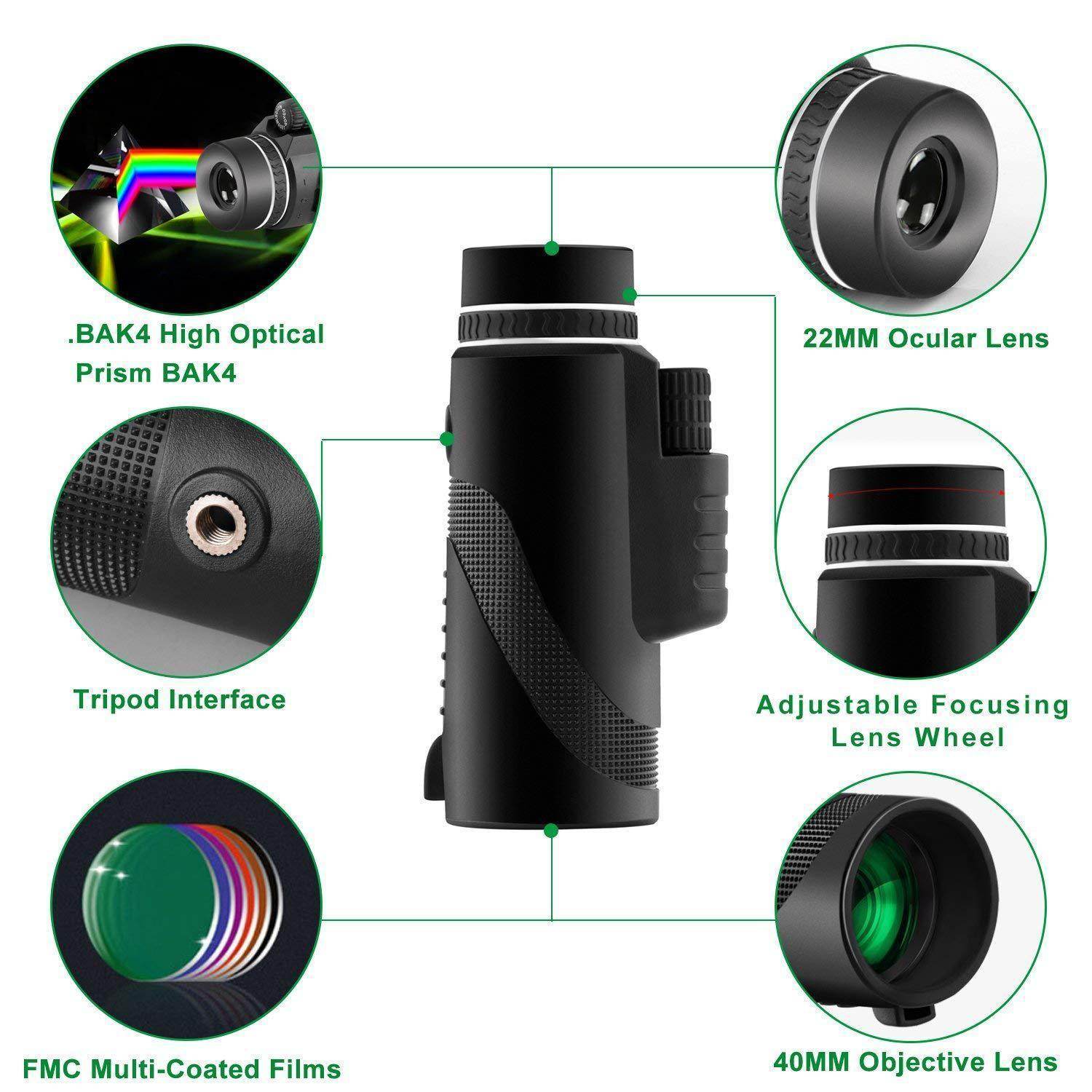 Handheld monocular telescope SmartPursue™