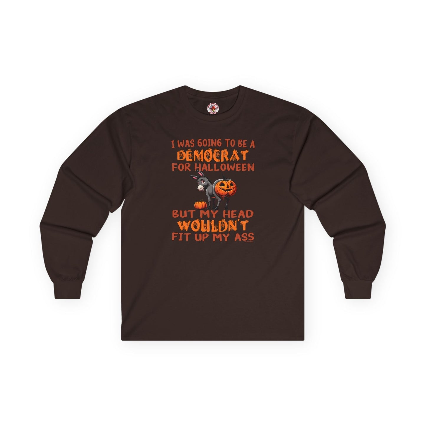 Democrat for Halloween Long Sleeve Tee The Devil's Pickle