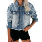 Ladies Denim Jacket Washed Denim Jacket See size chart under “more details” The Fashion Celestial