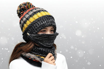 Winter Plush Knitted Hat – Soft Warm Knit Beanie for Cold Weather FitiqueFit
