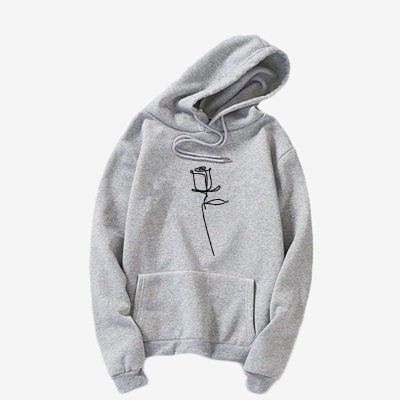 Candy Black Rose Print Sport Hoodie See size chart under “more details” The Fashion Celestial