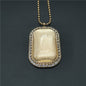 Vintage Photo Memory Rectangular Photo Frame Pendant