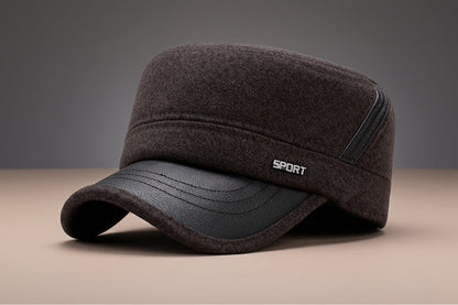 Winter Flat Hat – Classic Warm Wool-Style Newsboy Cap FitiqueFit
