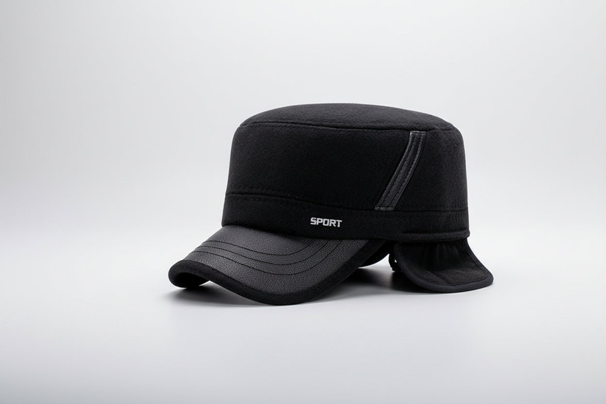 Winter Flat Hat – Classic Warm Wool-Style Newsboy Cap FitiqueFit