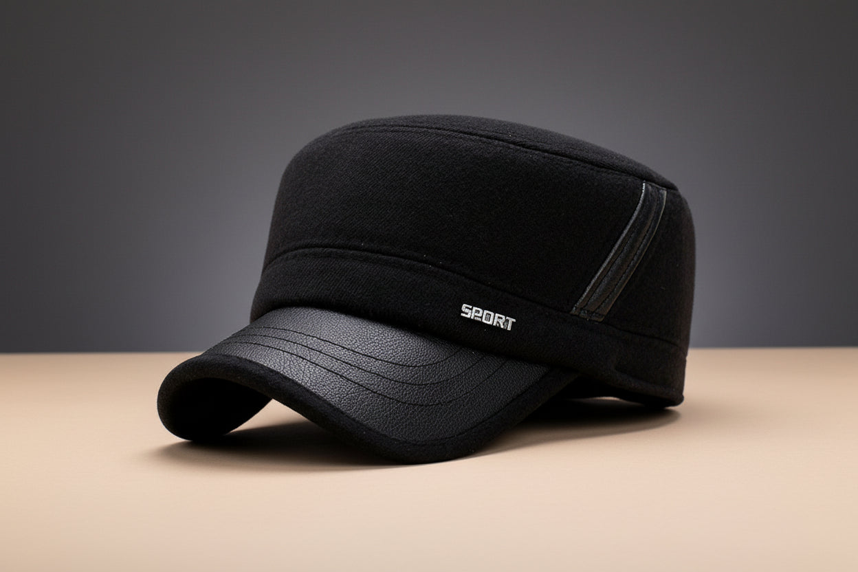 Winter Flat Hat – Classic Warm Wool-Style Newsboy Cap FitiqueFit