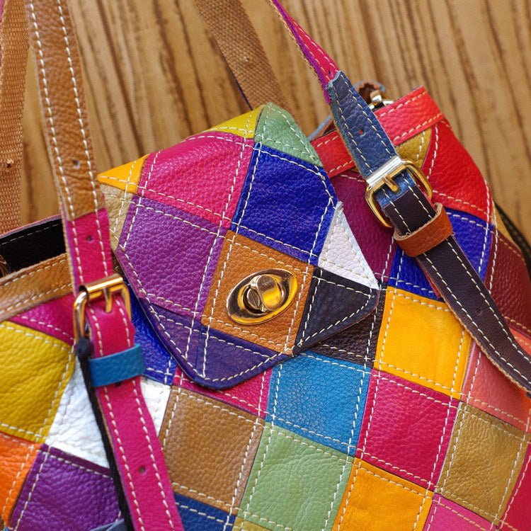 Cowhide Leather Handmade Single-shoulder Messenger Bag See size chart under “more details” The Fashion Celestial