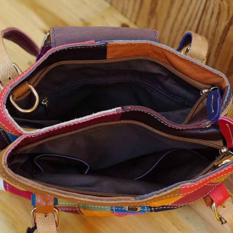 Cowhide Leather Handmade Single-shoulder Messenger Bag See size chart under “more details” The Fashion Celestial