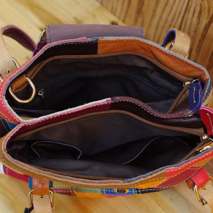 Cowhide Leather Handmade Single-shoulder Messenger Bag See size chart under “more details” The Fashion Celestial