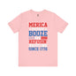 Merica Drinkin Booze And Refusin To Lose T-Shirt The Devil's Pickle