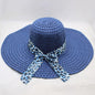 Women's Large-brimmed Beach Hat With Bow And Streamer Straw Hat See size chart under “more details” The Fashion Celestial