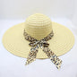 Women's Large-brimmed Beach Hat With Bow And Streamer Straw Hat See size chart under “more details” The Fashion Celestial