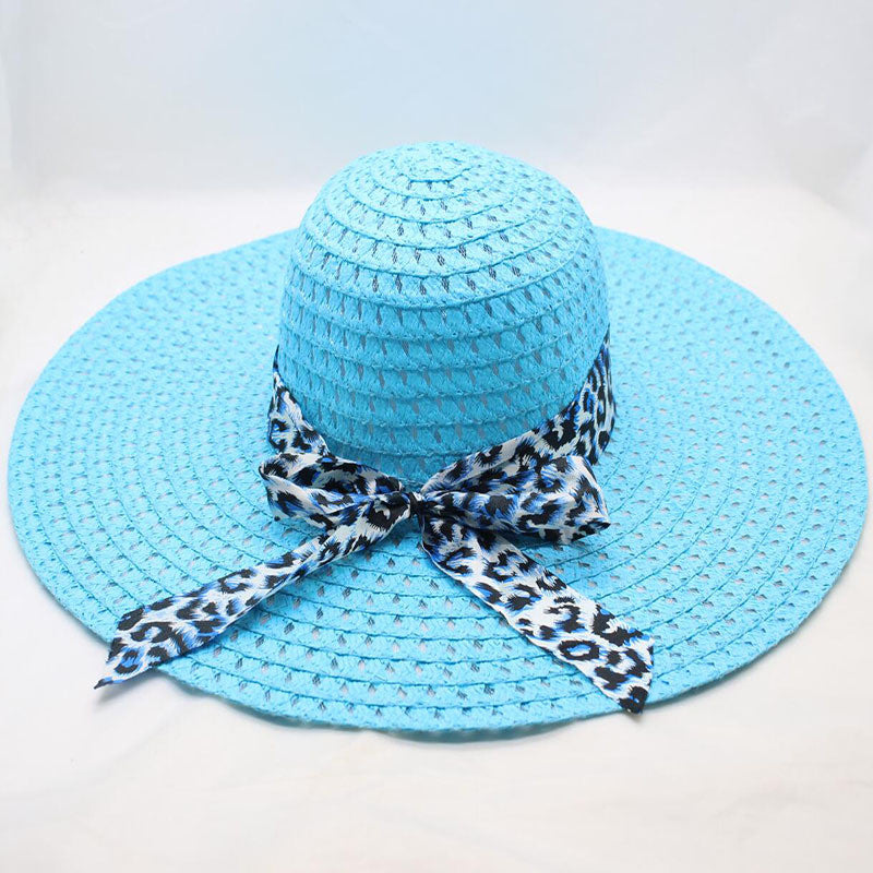 Women's Large-brimmed Beach Hat With Bow And Streamer Straw Hat See size chart under “more details” The Fashion Celestial
