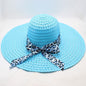 Women's Large-brimmed Beach Hat With Bow And Streamer Straw Hat See size chart under “more details” The Fashion Celestial