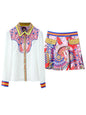 Small And Tall Suit Foreign Style Spring Dress Women's New Shirt Short Skirt Fried Street Suit Skirt Two Piece Set See size chart under “more details” The Fashion Celestial