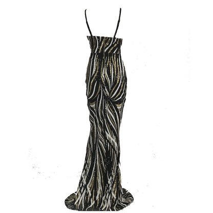 Sling Strapless Back Sequined Mermaid Evening Dress See size chart under “more details” The Fashion Celestial