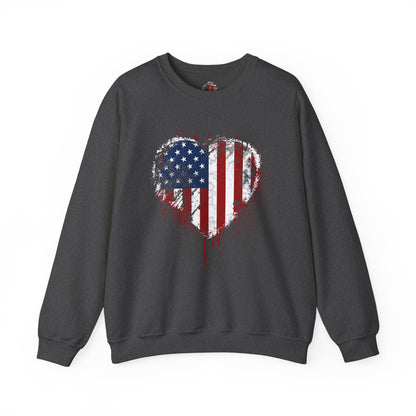 American Heart Crewneck Sweatshirt The Devil's Pickle