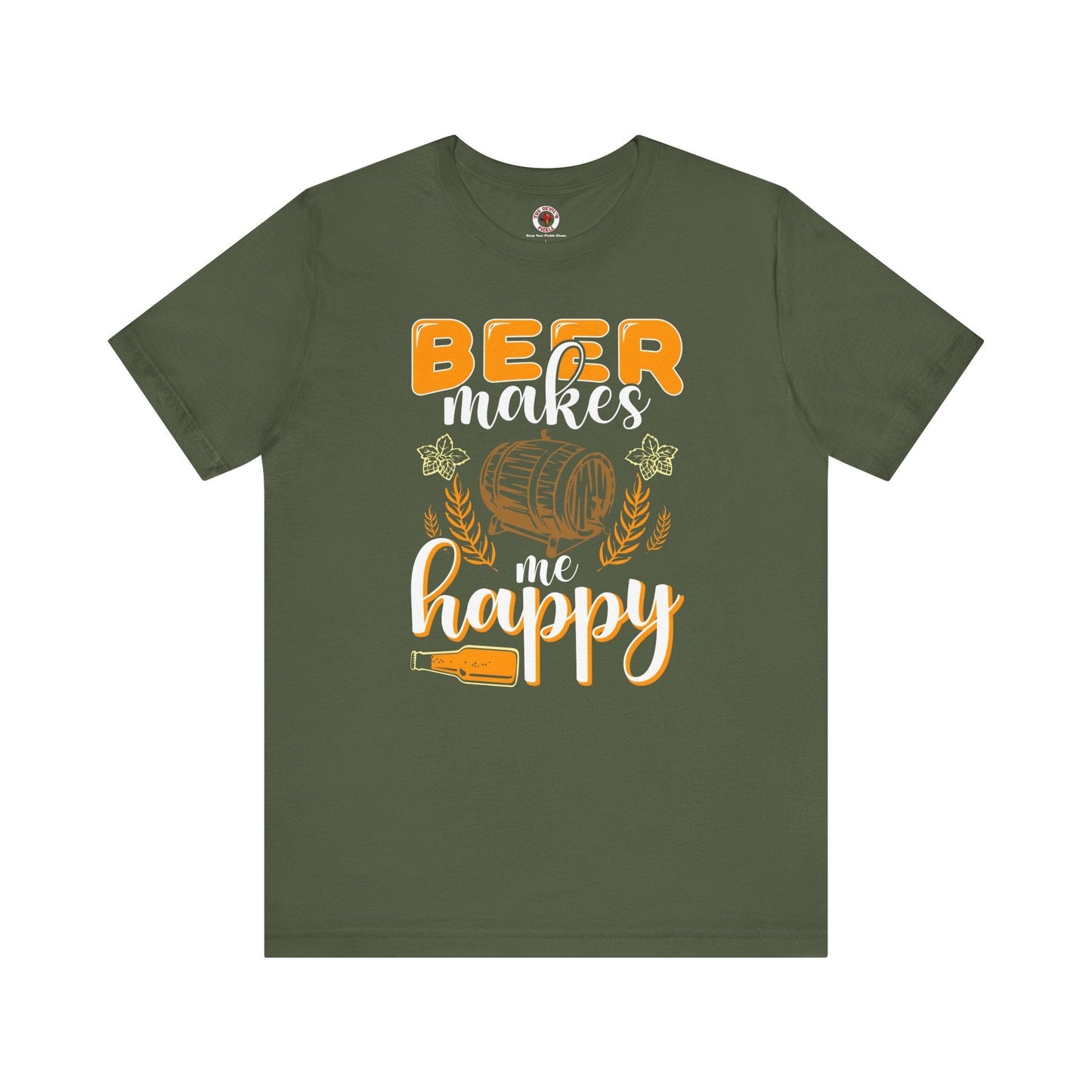Beer Makes Me Happy T-Shirt The Devil's Pickle