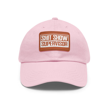 Shit Show Supervisor Hat with Leather Patch The Devil's Pickle