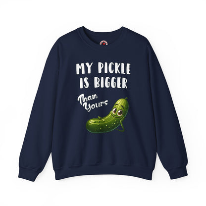 My Pickle Is Bigger Than Yours Crewneck Sweatshirt The Devil's Pickle