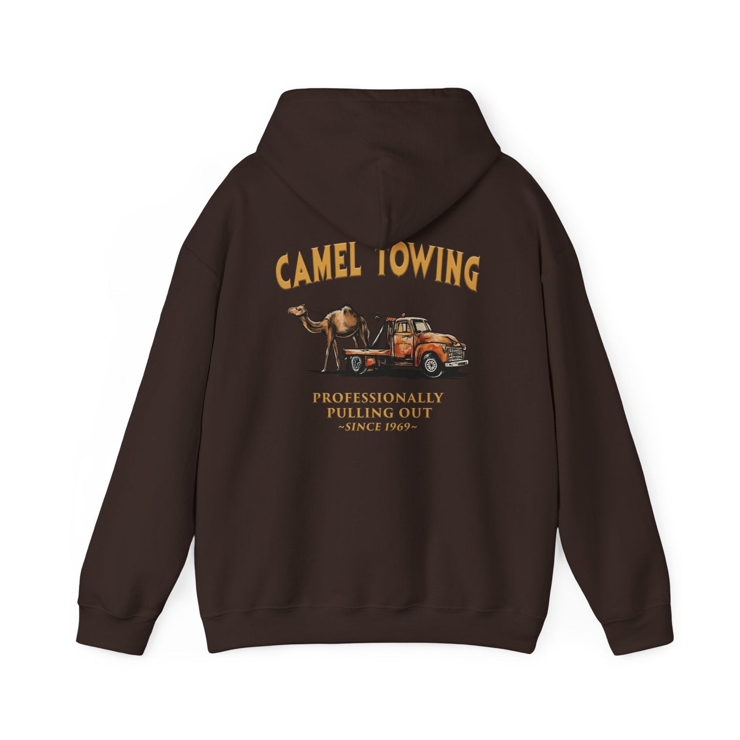 Camel Towing Back Hooded Sweatshirt The Devil's Pickle